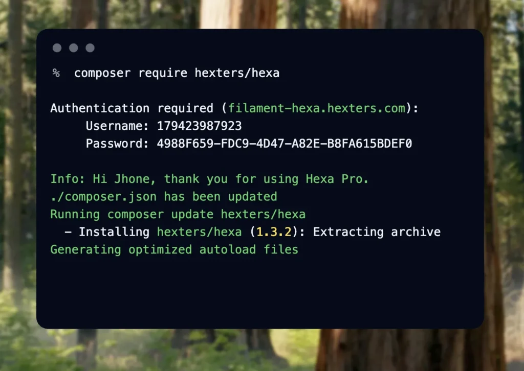 Install Composer Package