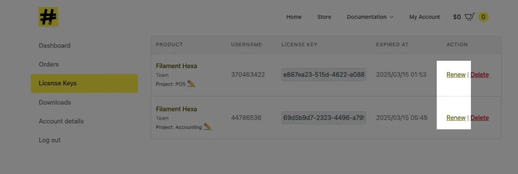 Renew Screenshot