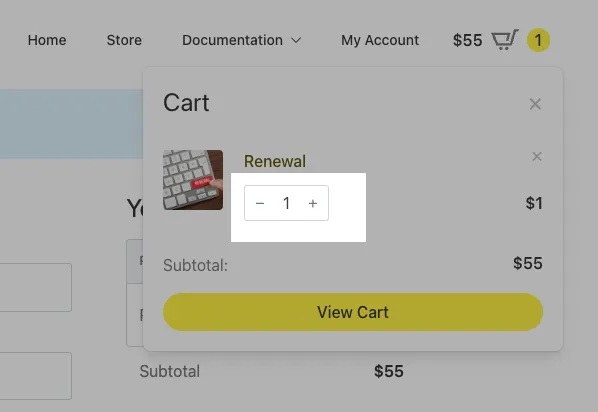 Renew Cart